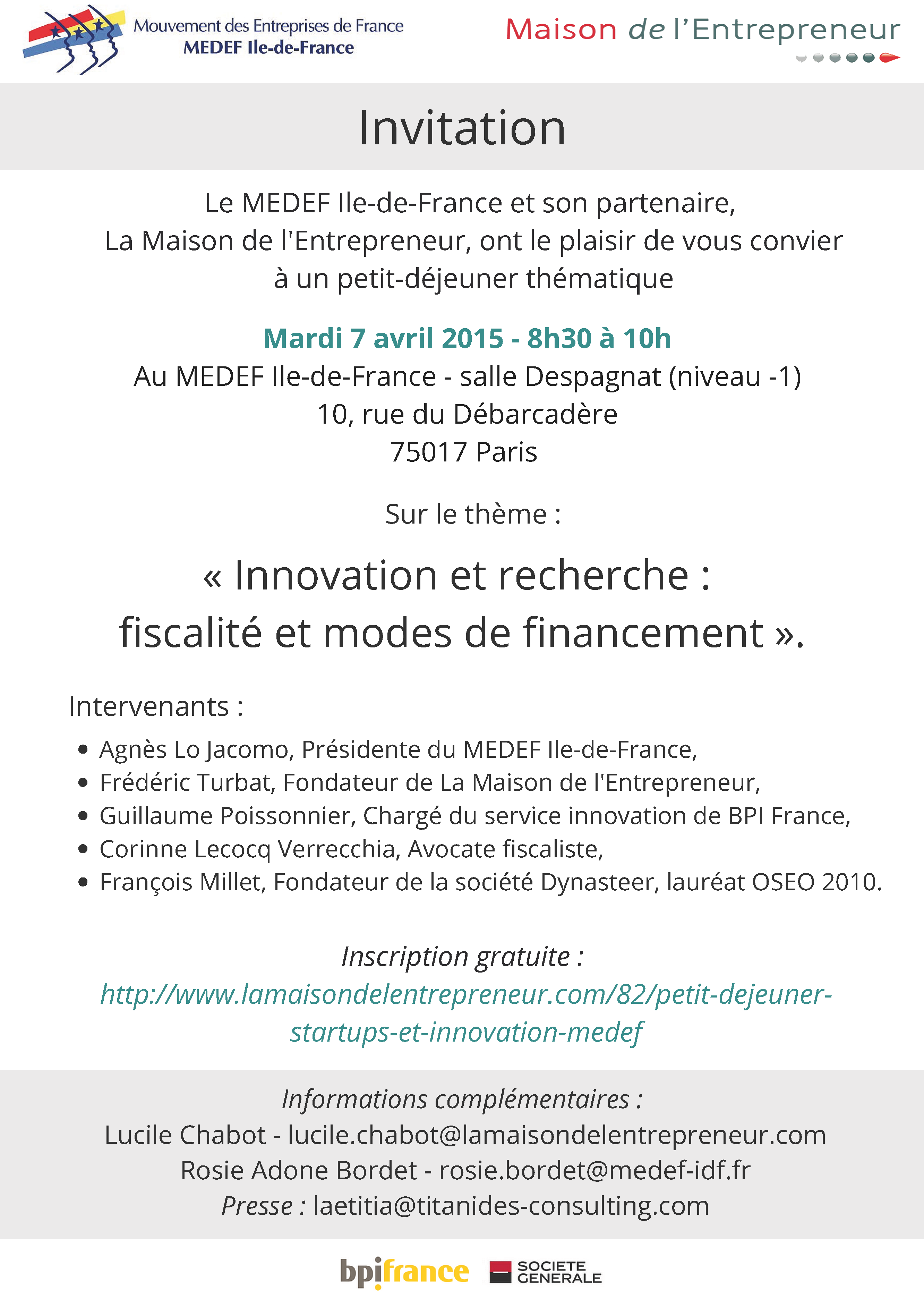 petits dÃ©jeuners financement - Invitation(1)