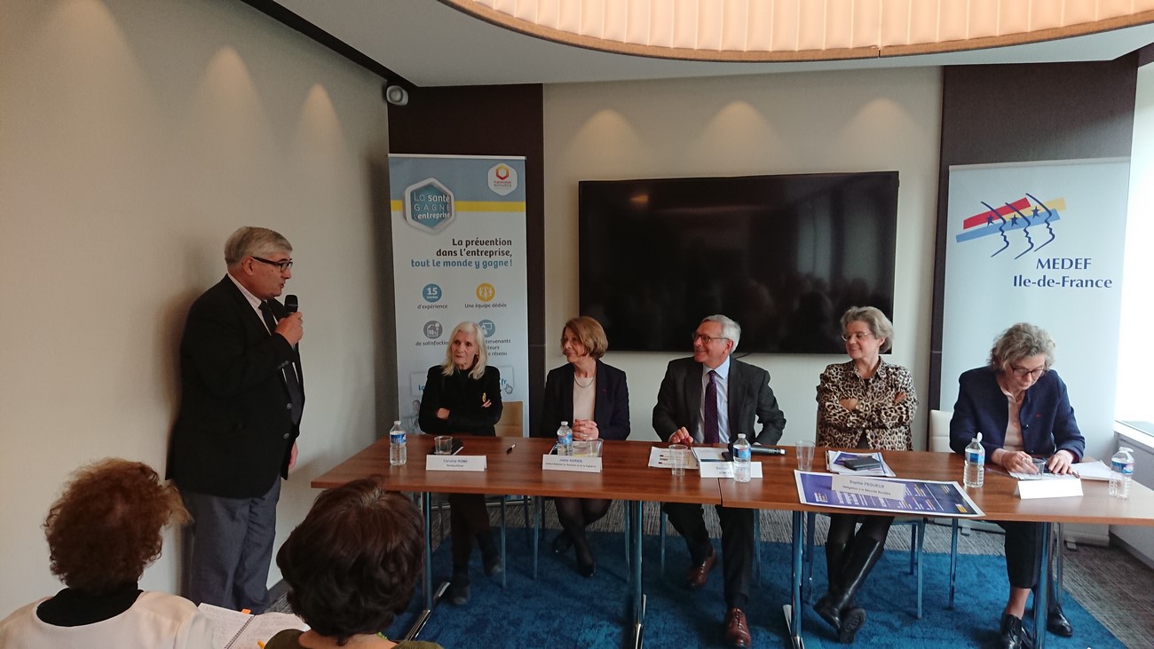 Table ronde en partenariat avec Harmonie Mutuelle autour de la Santé au travail.