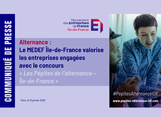 Alternance : Le MEDEF Île-de-France valorise les entreprises engagées avec le concours « Les Pépites de l’alternance – Île-de-France »
