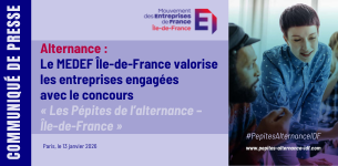 Alternance : Le MEDEF Île-de-France valorise les entreprises engagées avec le concours « Les Pépites de l’alternance – Île-de-France »