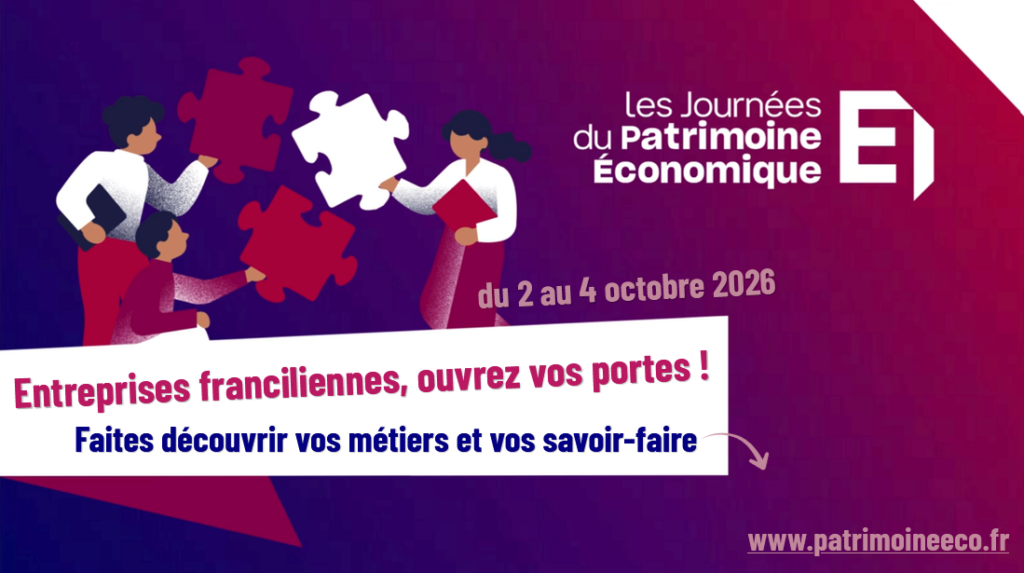 À l'occasion des Journées du Patrimoine économique, le MEDEF Île-de-France invite les entreprises franciliennes à ouvrir leurs portes et à faire découvrir leurs métiers et leurs savoir-faire au grand public.
